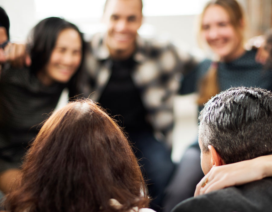 A support group meeting
